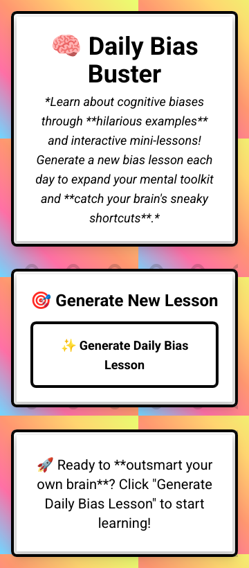 Fun Cognitive Bias Lessons Screenshot